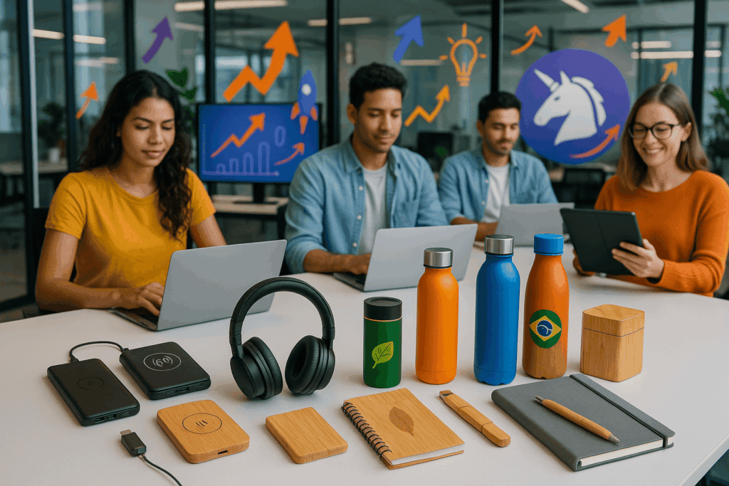 startups aquecem o setor de brindes