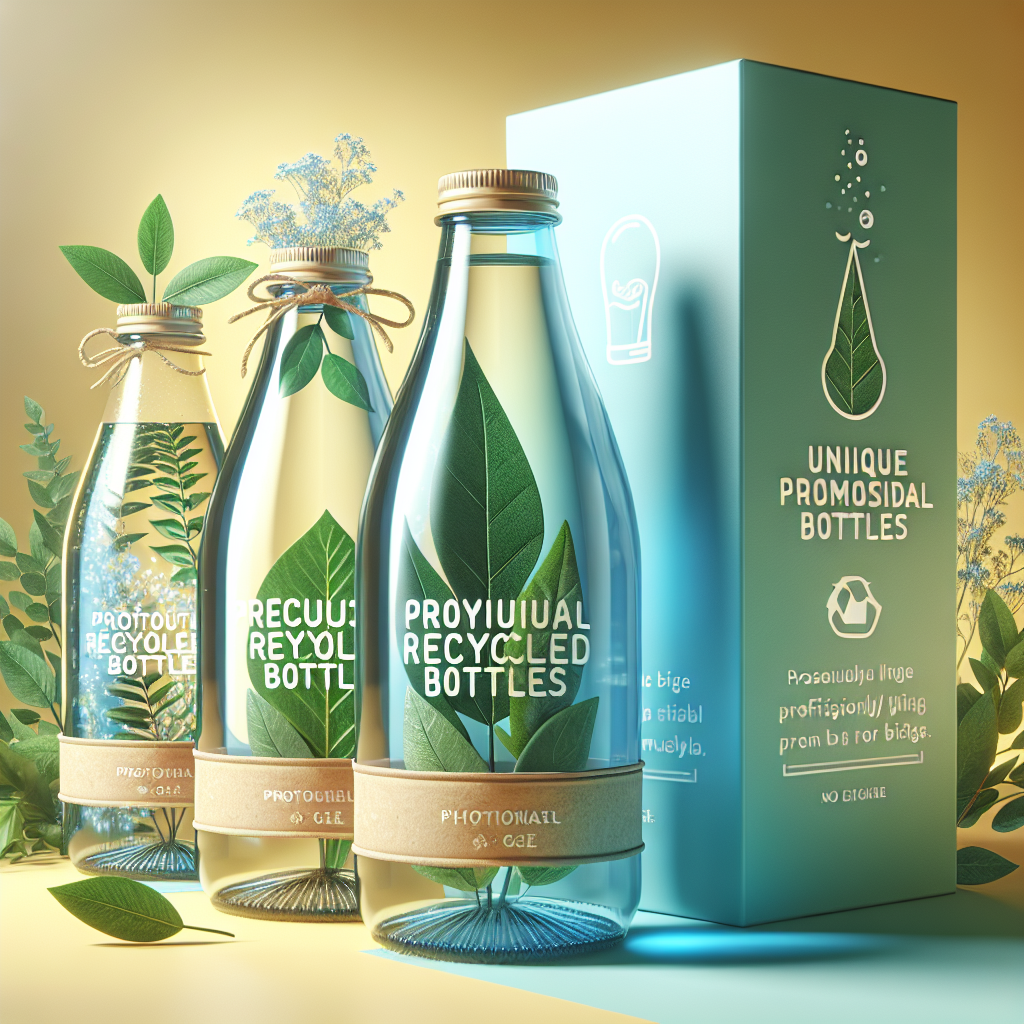 Garrafas Recicladas Promocionais: O Toque Sustentável que sua Marca precisa para se destacar!