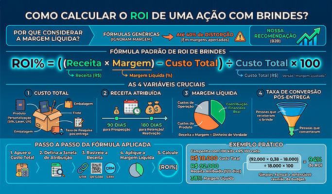 Como calcular o ROI de brindes